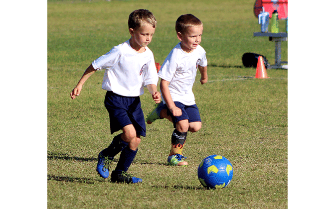 Youth soccer teams hit the fields Wednesday at the Amelia Island Youth Soccer complex on Bailey Road for spring league action. Photo by Beth Jones\News-Leader