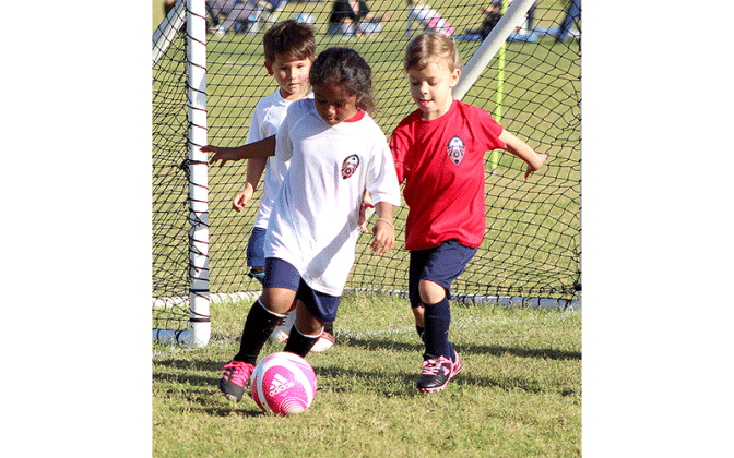 Youth soccer teams hit the fields Wednesday at the Amelia Island Youth Soccer complex on Bailey Road for spring league action. Photo by Beth Jones\News-Leader
