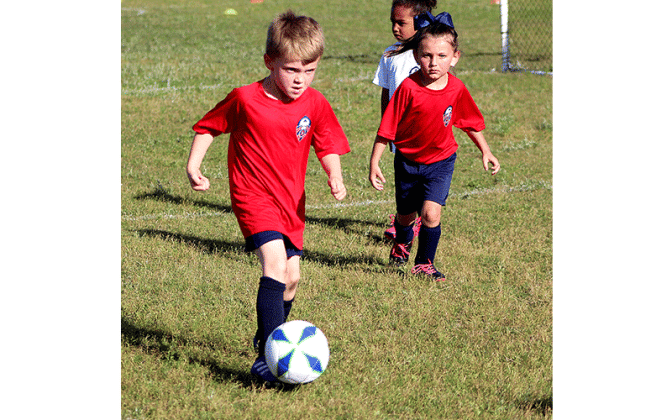 Youth soccer teams hit the fields Wednesday at the Amelia Island Youth Soccer complex on Bailey Road for spring league action. Photo by Beth Jones\News-Leader