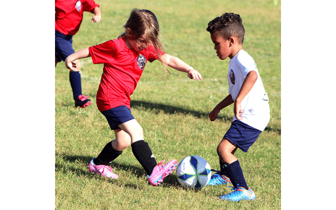 Youth soccer teams hit the fields Wednesday at the Amelia Island Youth Soccer complex on Bailey Road for spring league action. Photo by Beth Jones\News-Leader