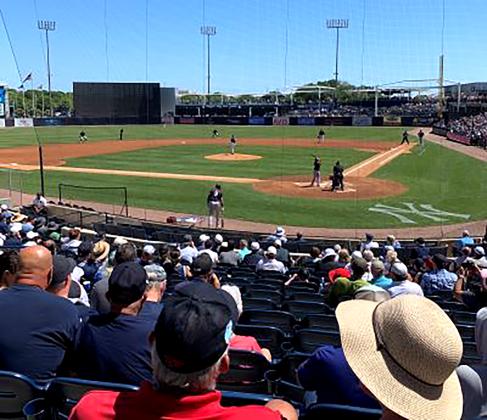 Fans attend a spring training game in Florida. Submitted photo