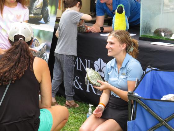 The Omni Resort brought along some friends from the Amelia Island Nature Center to the Wild Amelia Nature Festival. Photo by Holly Dorman/News-Leader