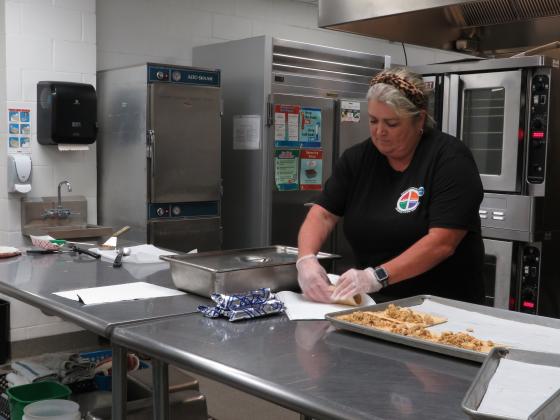 It’s Taco Tuesday, and that means School Lunch Hero Melissa Adkins is in the kitchen serving up a student favorite. Submitted photo
