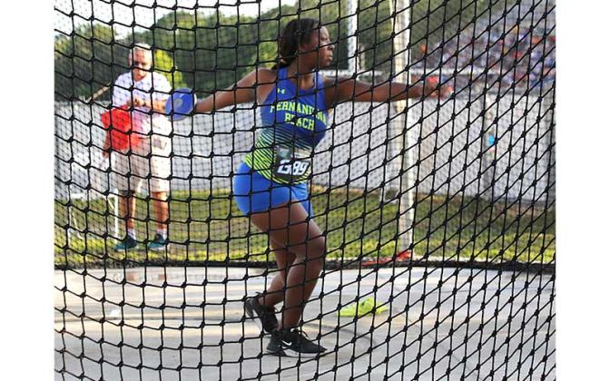 Fernandina Beach High School was represented by six athletes Thursday in the state track and field championships at the University of North Florida. Photos by Stephanie Nichols/Special