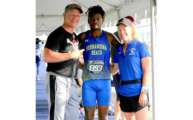 Fernandina Beach High School was represented by six athletes Thursday in the state track and field championships at the University of North Florida. Photos by Stephanie Nichols/Special