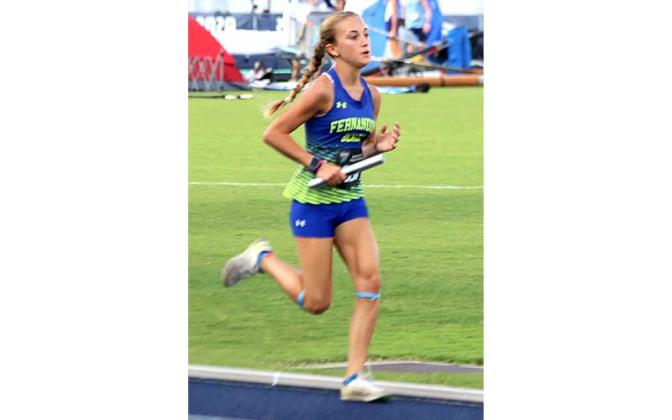Fernandina Beach High School was represented by six athletes Thursday in the state track and field championships at the University of North Florida. Photos by Stephanie Nichols/Special