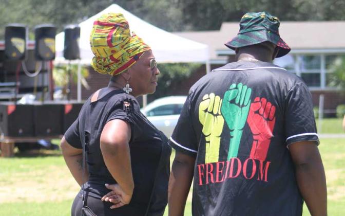 The fourth annual Juneteenth jump-off was held at the Peck Center Saturday. Photo by Julia Roberts/News-Leader