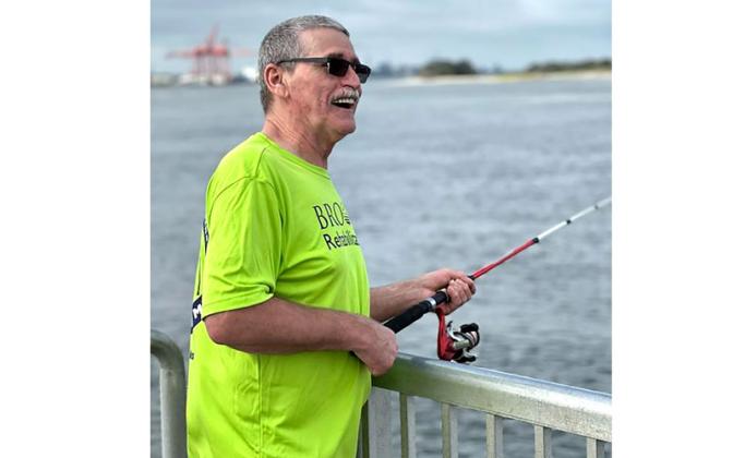 Brooks Rehabilitation offered adaptive fishing Wednesday at the Dee Dee Bartels Boat Ramp. The event was organized by Robert Springer and Alice Krauss. Submitted photo