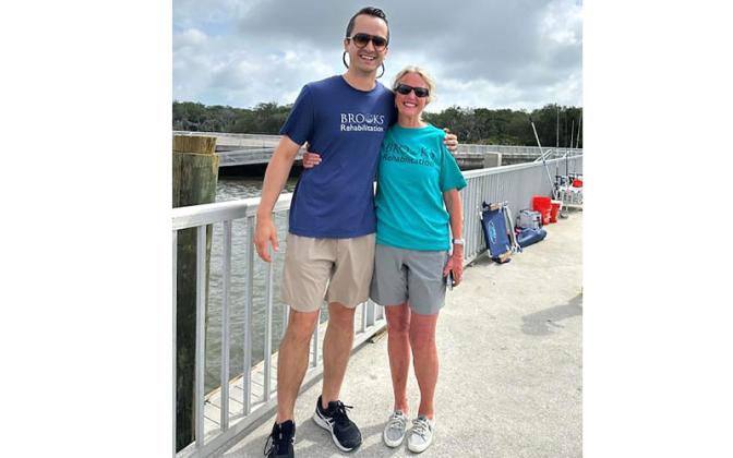 Brooks Rehabilitation offered adaptive fishing Wednesday at the Dee Dee Bartels Boat Ramp. The event was organized by Robert Springer and Alice Krauss. Submitted photo