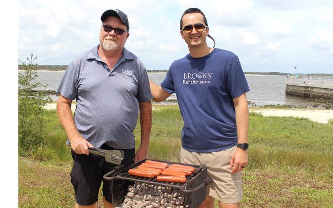 Brooks Rehabilitation offered adaptive fishing Wednesday at the Dee Dee Bartels Boat Ramp. The event was organized by Robert Springer and Alice Krauss. Submitted photo