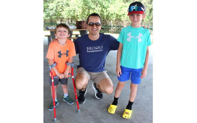 Brooks Rehabilitation offered adaptive fishing Wednesday at the Dee Dee Bartels Boat Ramp. The event was organized by Robert Springer and Alice Krauss. Submitted photo