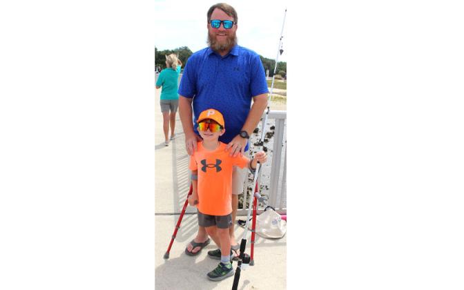 Brooks Rehabilitation offered adaptive fishing Wednesday at the Dee Dee Bartels Boat Ramp. The event was organized by Robert Springer and Alice Krauss. Submitted photo
