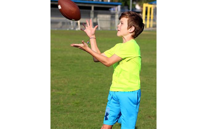 Football camp in Fernandina. Photo by Beth Jones/News-Leader
