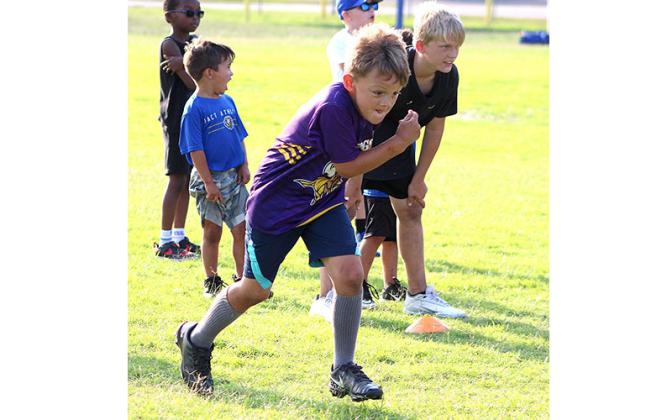 Football camp in Fernandina. Photo by Beth Jones/News-Leader