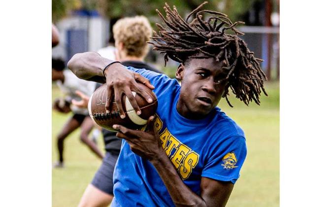 The Fernandina Beach High School football team is holding summer workouts as the Pirates prepare for the 2023 season, which kicks off Sept. 8 at Baldwin. Photo by Penny Glackin/Special