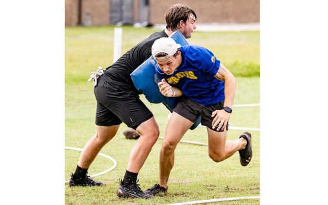 The Fernandina Beach High School football team is holding summer workouts as the Pirates prepare for the 2023 season, which kicks off Sept. 8 at Baldwin. Photo by Penny Glackin/Special