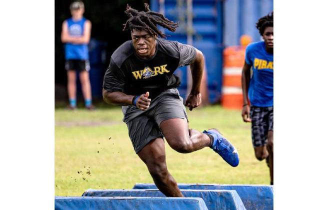The Fernandina Beach High School football team is holding summer workouts as the Pirates prepare for the 2023 season, which kicks off Sept. 8 at Baldwin. Photo by Penny Glackin/Special