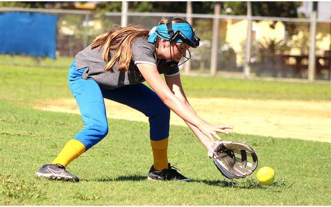 Elm Street little league holds softball camp. Photo by Beth Jones/News-Leader