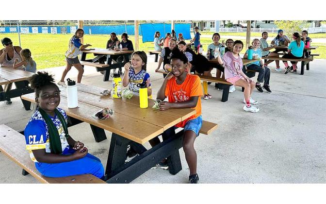Elm Street little league holds softball camp. Photo by Beth Jones/News-Leader