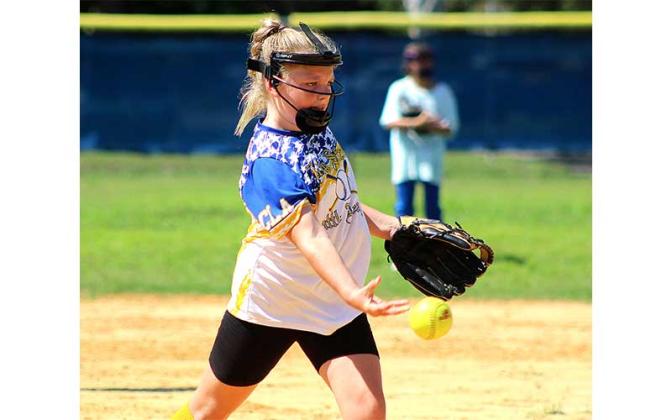 Elm Street little league holds softball camp. Photo by Beth Jones/News-Leader