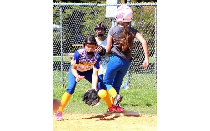 Elm Street little league holds softball camp. Photo by Beth Jones/News-Leader