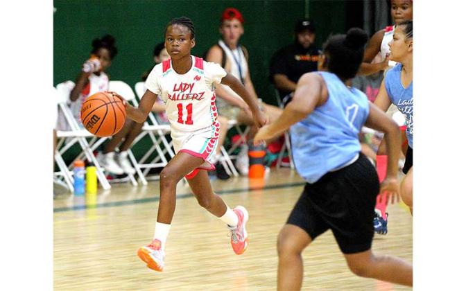The Nassau Ballerz hosted the Last Ride Bash basketball tournament Friday through Sunday, with games played at Yulee Middle School and the Yulee Sports Complex. Photo by Beth Jones/News-Leader
