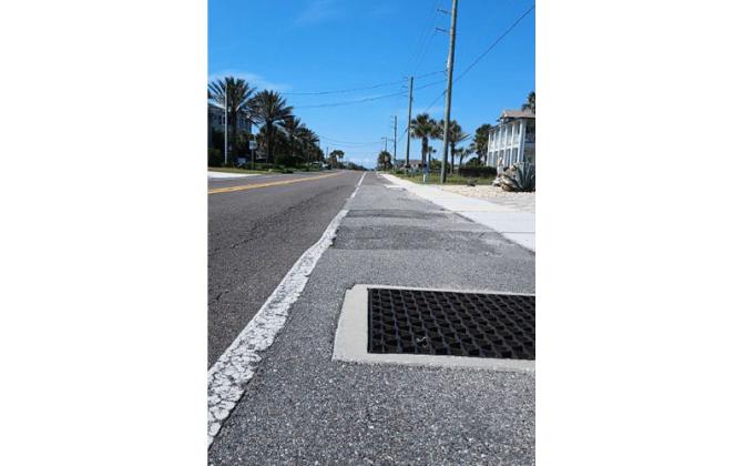 The Citizens’ Task Force for Safe Walking and Biking identified South Fletcher Avenue as having several safety issues, including uneven bike lanes, dangerous drain covers and a lack of crosswalks. Submitted photo
