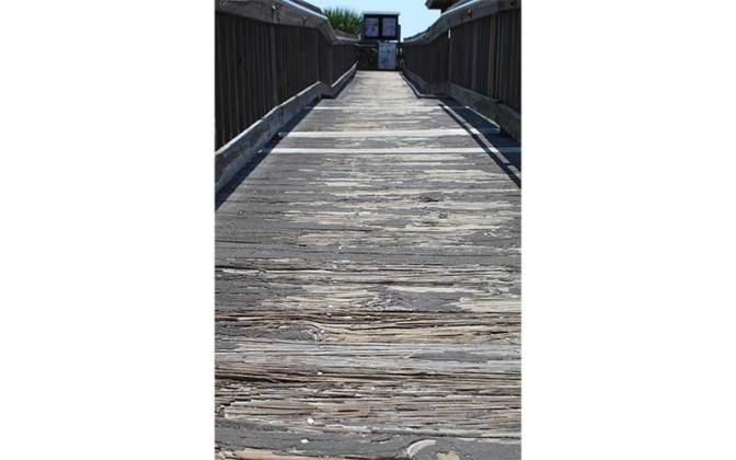 North Beach Park is in need of repairs, Fernandina Beach City Commissioner Chip Ross says, but that work is not included in the capital improvements funded by the proposed 2023-24 budget for the city. That budget is based on revenue that would be generated if the commission adopts the rollback millage rate. The rate is scheduled to be set at a special meeting at 5:05 p.m. Tuesday, July 25 at City Hall. Photo by Julia Roberts/News-Leader