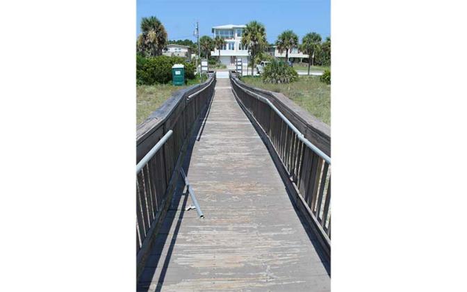 North Beach Park is in need of repairs, Fernandina Beach City Commissioner Chip Ross says, but that work is not included in the capital improvements funded by the proposed 2023-24 budget for the city. That budget is based on revenue that would be generated if the commission adopts the rollback millage rate. The rate is scheduled to be set at a special meeting at 5:05 p.m. Tuesday, July 25 at City Hall. Photo by Julia Roberts/News-Leader