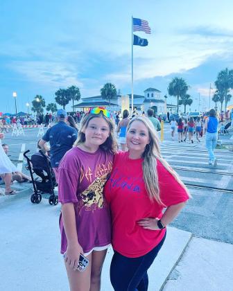 Family and friends enjoyed the day and night festivities in downtown Fernandina Beach. Submitted photo
