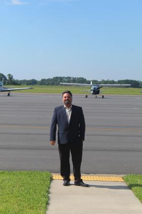 Carver takes helm of Fernandina Beach Municipal Airport. Photo by Julia Roberts/News-Leader