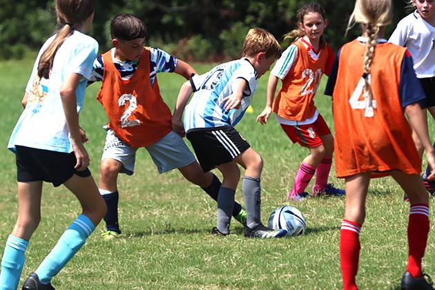 UNF coaches and players held a soccer camp for the Boys &amp; Girls Clubs of Nassau County June 26-30 at the Miller Freedom Center. More than 60 children participated. Submitted photo