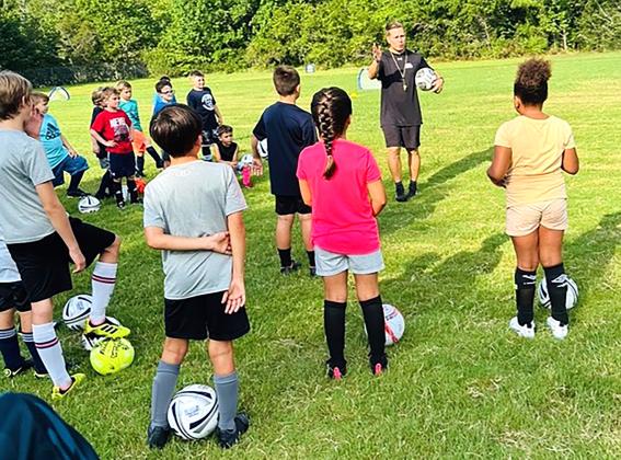 UNF coaches and players held a soccer camp for the Boys &amp; Girls Clubs of Nassau County June 26-30 at the Miller Freedom Center. More than 60 children participated. Submitted photo