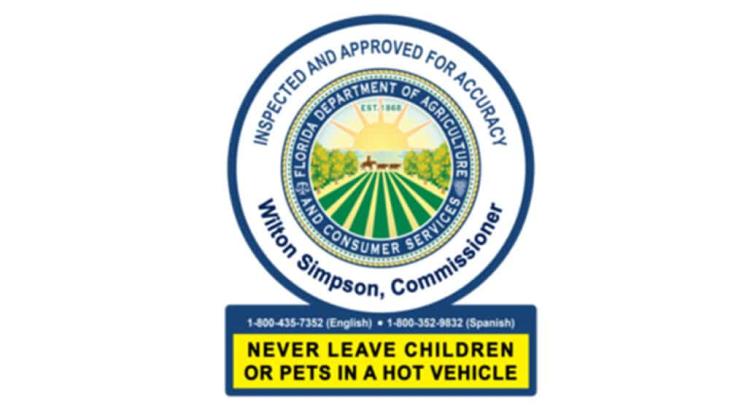 Florida gas pump sticker