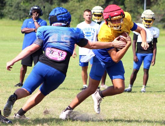 Saturday morning scrimmage for Pirates. Photo by Beth Jones/News-Leader