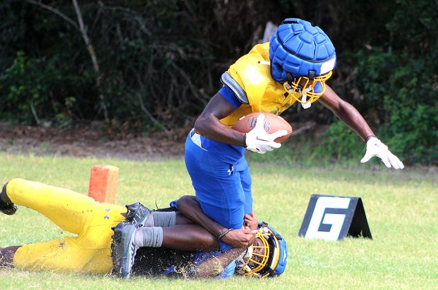 Saturday morning scrimmage for Pirates. Photo by Beth Jones/News-Leader