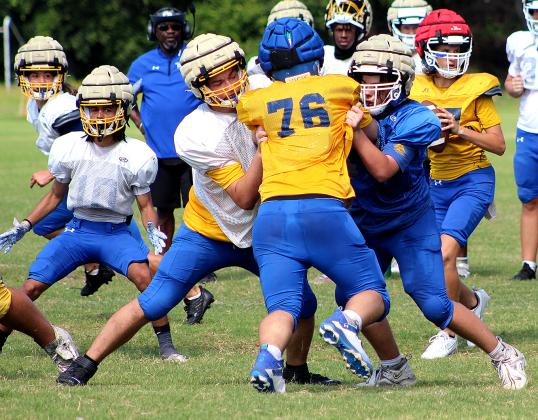 Saturday morning scrimmage for Pirates. Photo by Beth Jones/News-Leader
