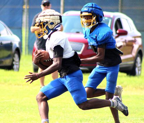 Saturday morning scrimmage for Pirates. Photo by Beth Jones/News-Leader