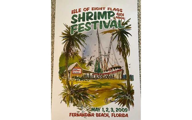 2009 ShrimpFestPoster. Photo courtesy of Jennean Veale