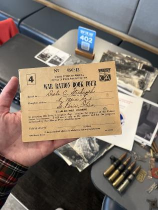Stickrath’s WWII ration book. Photo by Sean Mathew Rosenthal/News-Leader