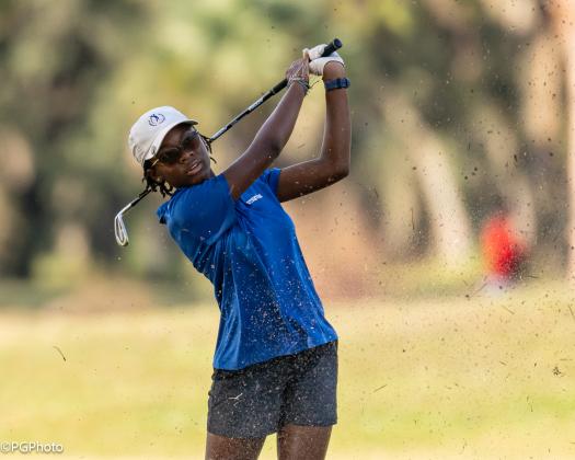 The Fernandina Beach High School girls golf team hosted the district meet Monday. Photos by Penny Glackin/special