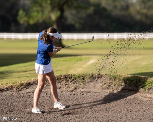 The Fernandina Beach High School girls golf team hosted the district meet Monday. Photos by Penny Glackin/special