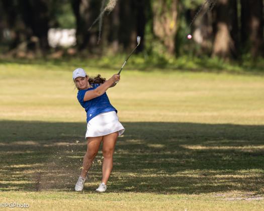 The Fernandina Beach High School girls golf team hosted the district meet Monday. Photos by Penny Glackin/special