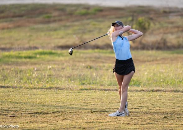 The Fernandina Beach High School girls golf team hosted the district meet Monday. Photos by Penny Glackin/special