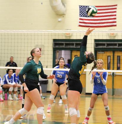 The Yulee High School volleyball team beat Fernandina Beach 3-0 in the District 3-4A championship game Thursday in Yulee. Photo by Beth Jones/News-Leader