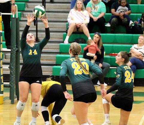The Yulee High School volleyball team beat Fernandina Beach 3-0 in the District 3-4A championship game Thursday in Yulee. Photo by Beth Jones/News-Leader