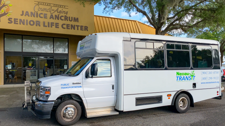 NassauTRANSIT provides transportation to and from senior life centers in Fernandina Beach and Hilliard. Photo by Nassau County Council on Aging