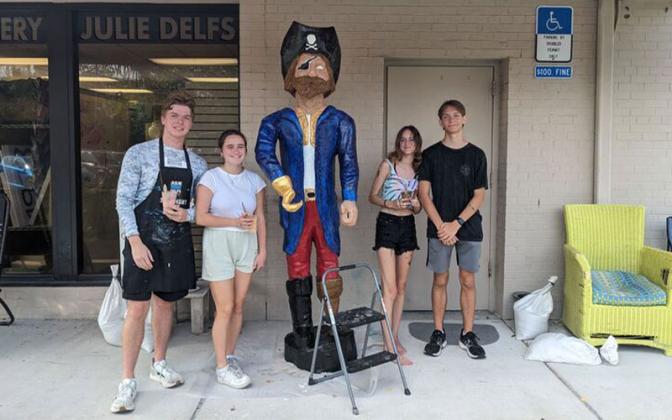 Left to right, local students Coleman Hawkins, Kennedy Arose, Haley Pecha and Vincent Dracus. Submitted photo