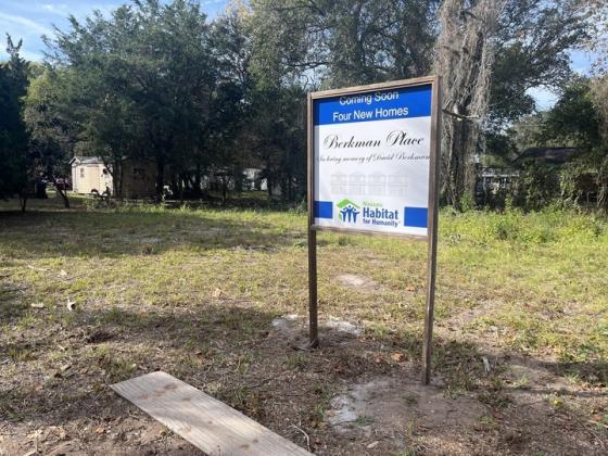 The future site of Nassau Habitat for Humanity’s Berkman Place, a landscaped mini-community on South 11th Street. Photo by Sean Rosenthal/News-Leader