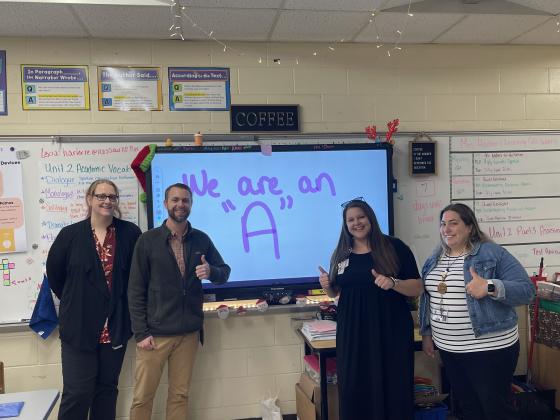 Nassau Schools earn top grade in state. Submitted photo